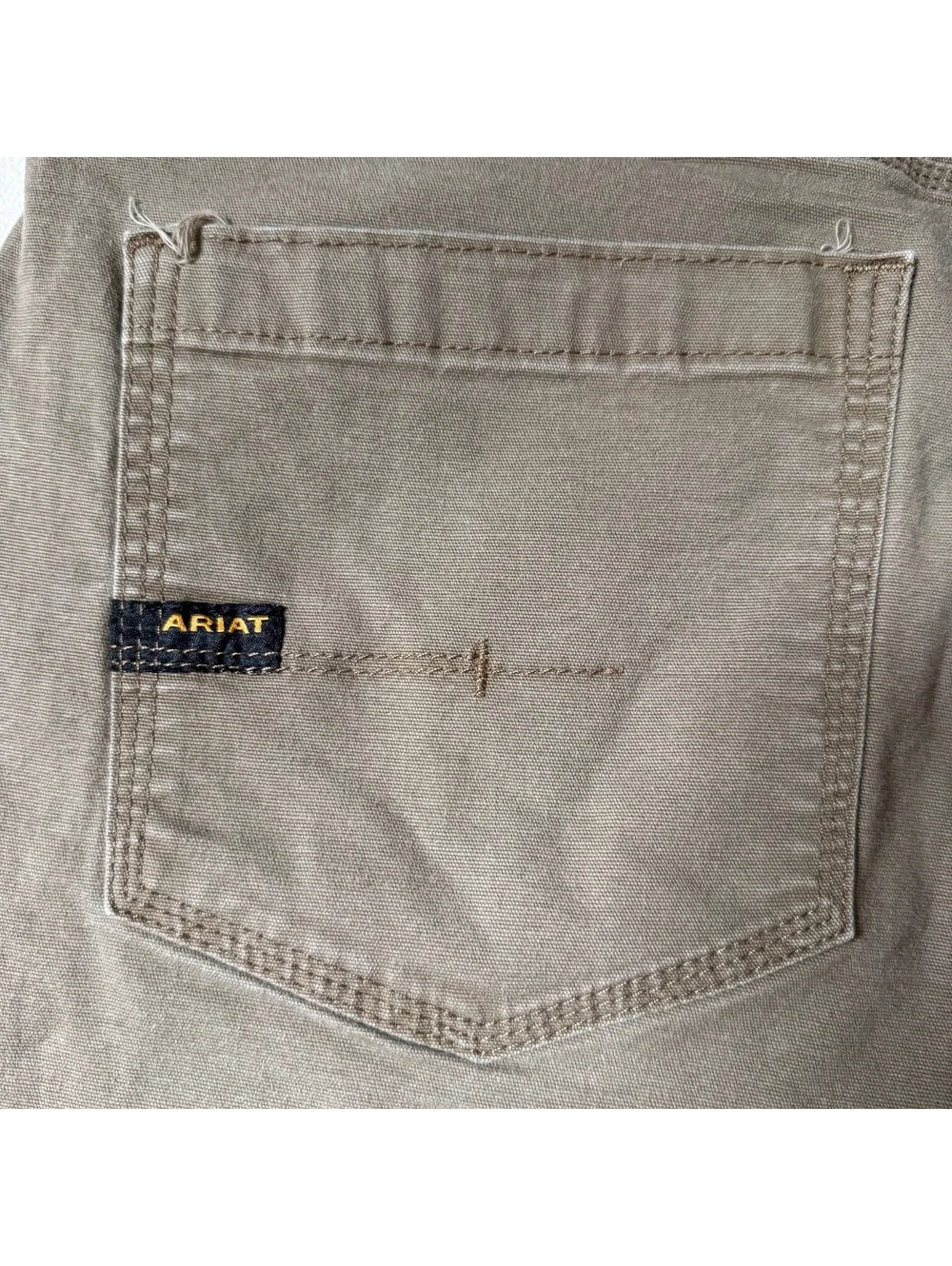 Ariat Rebar M4 Relaxed Straight Canvas Work Pants Field Khaki 40x34